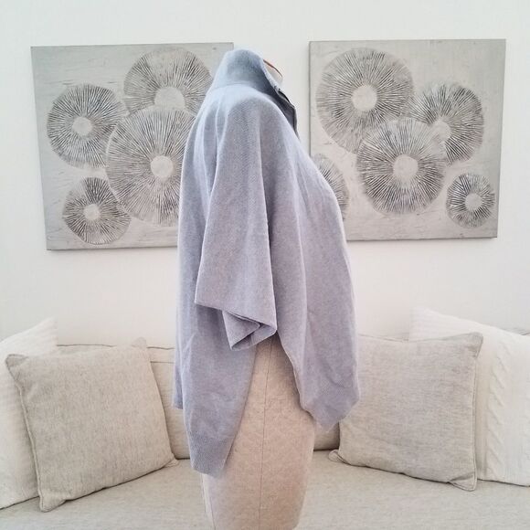 Fabiana Filippi Platinum Blend Poncho sz Large - Picture 4 of 8